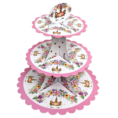 Stojan na muffiny jednorožec 3 patrový