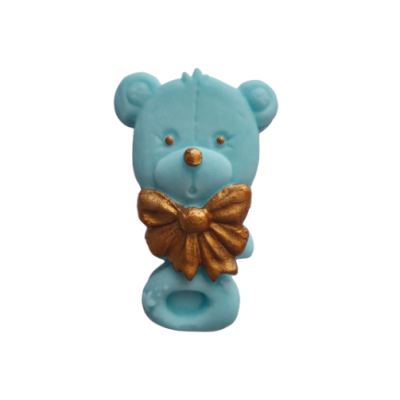 Blaue Teddybärrassel