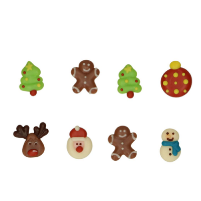 Set Weihnachtsschokoladendekorationen 8-tlg