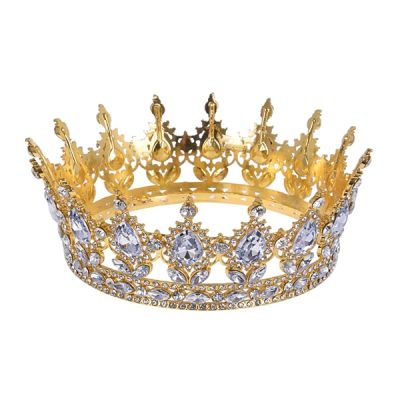Arany korona XL kristályokkal 15 cm