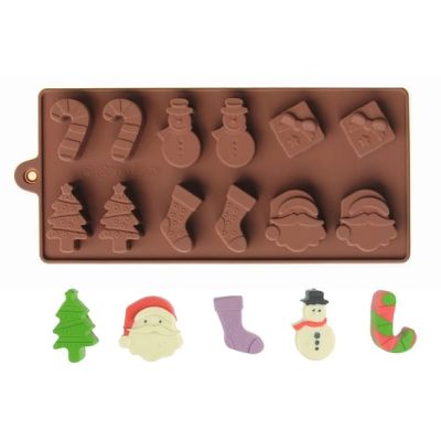 Silikon-Lutscherform, Weihnachtsmann, Baum, Weihnachtsmann