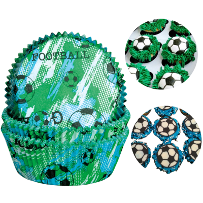 Paper cups football 60 pcs