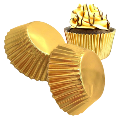 Paper cups gold 5/7.3 cm 100 pcs