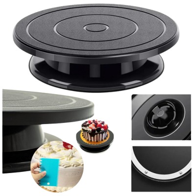 Rotating stand black diameter 28 cm