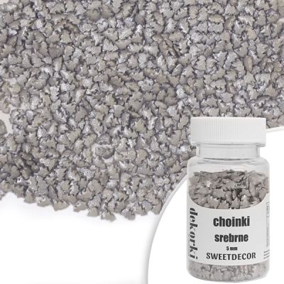 Posyp stromky stříbrné 5 mm 30g