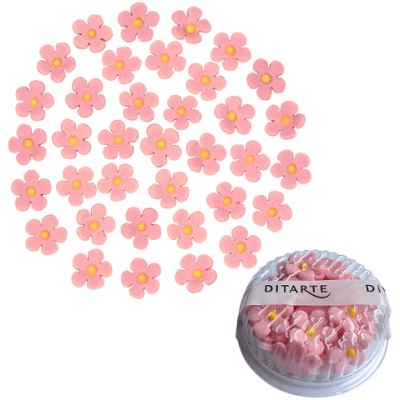 Kvet mini ružový 35 ks