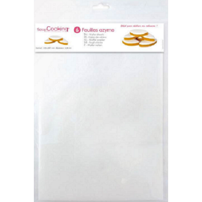 Oblátkový papier na modelovanie 6ks