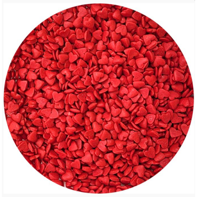 Posyp srdíčka červené mini 5 mm 30g