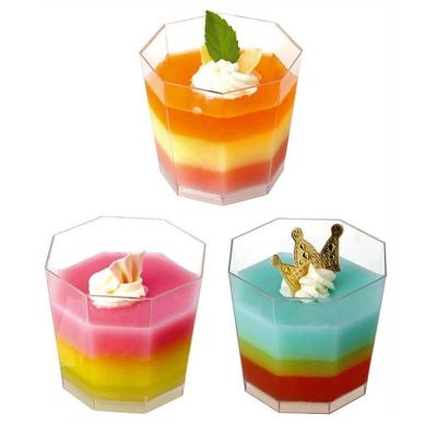 Dessertglas achteckig 170 ml 25 Stück