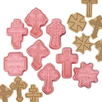 Cross cutter with plunger - 8 pcs