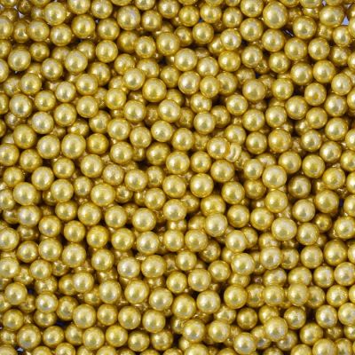 Sprinkle beads gold 7 mm 50g