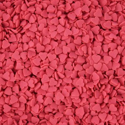 Red heart sprinkles 50g