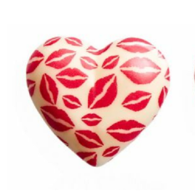 Fehér csokoládé szívek habcsókkal 14 db