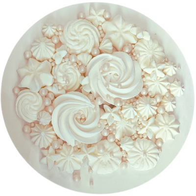Sprinkle meringue and balls mix white 60g