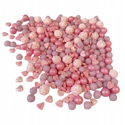 Streuselperlen Mimosenrosa 40 g