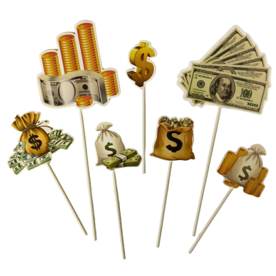 Banknote and coin slot 7 pcs