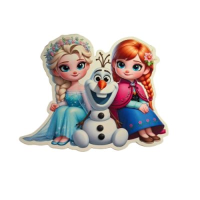Wytłoczony plastik z motywem Krainy Lodu Anna, Elsa i Olaf