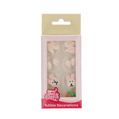 Decoration rabbit and carrot 14 pcs