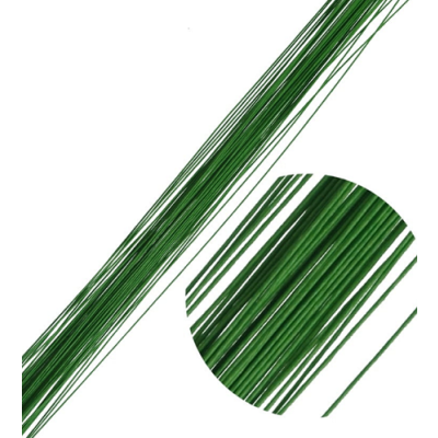 Grüner Draht 36 cm - 50 Stück