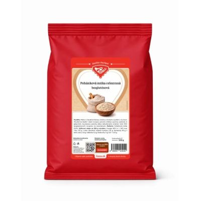 Pohánková múka bezgluténová celozrnná 500g