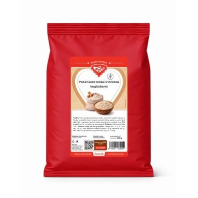 Pohánková múka bezgluténová celozrnná 500g