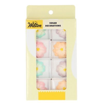 Colorful ombre flowers 8 pcs