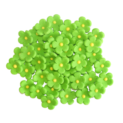 Mini green sugar flower 45 pcs
