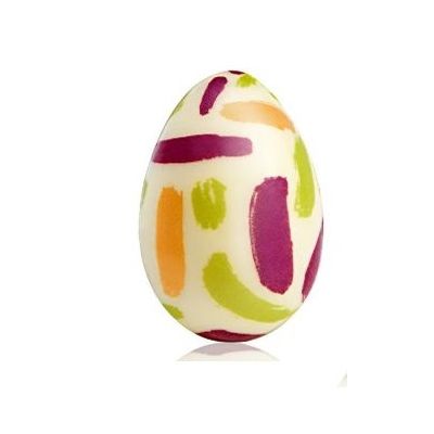 Czekoladowe jajka 3D malowane na ciemnoróżowo 6 szt.