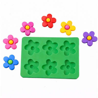 Forma szilikon virágok 6 db