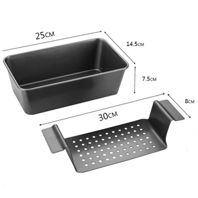 Kenyérsütő forma kivehető, perforált aljjal 30x14,5 cm