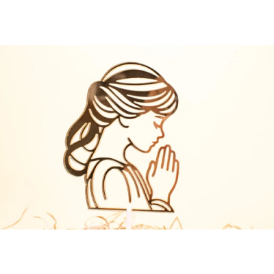 Arany akril karikagyűrű - lány