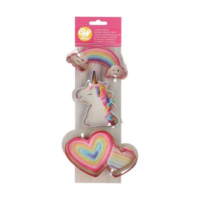 Unicorn cookie cutter 3 pcs