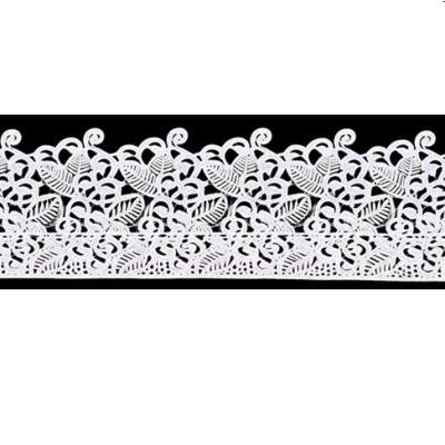 Zuckerspitze weiße Blume - 3 Stück - 38 x 8 cm