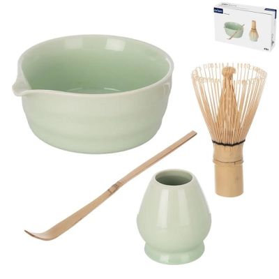 Matcha tea set bamboo/ceramic