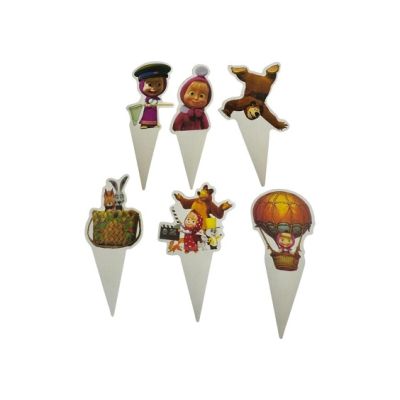 Mása és a medve papírkivágás 6 db