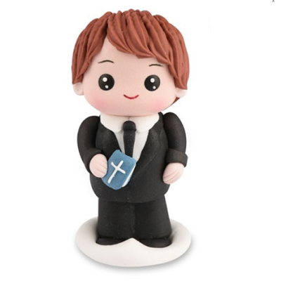 Boy First Holy Communion sugar 3.5x7.5x2.9 cm