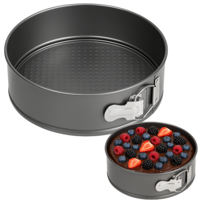 Collapsible round metal mold 24 cm