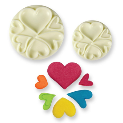 Heart cutter mix sizes 2 pcs