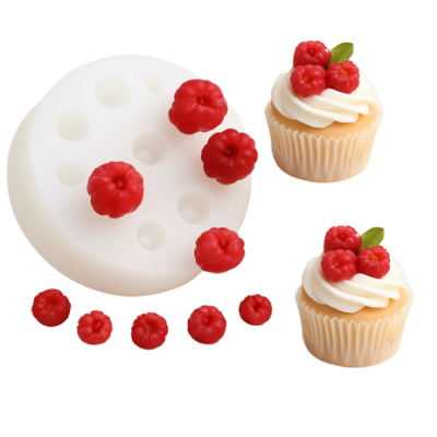 Mini strawberry silicone mold