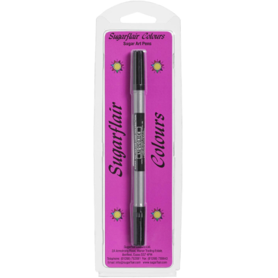 Edible black marker with licorice flavor