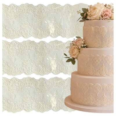 Sugar lace white ornaments