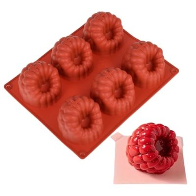 Silicone mold raspberry shape 24 pcs