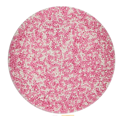 Posypka makowa - biało-różowa Baby Pink 80g