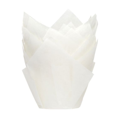 Košíčky tulipánové biele 36ks