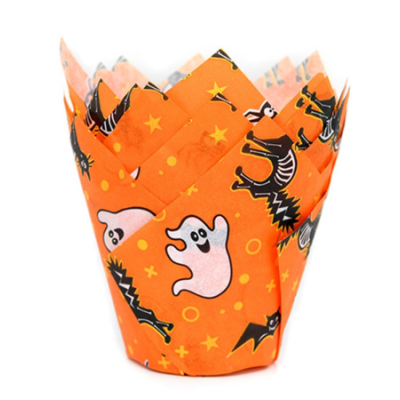 Košíčky tulipánové Halloween 36ks