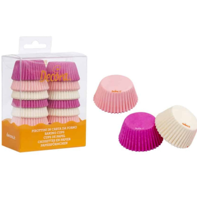White-pink cupcakes 3.5x5.5 cm 200 pcs