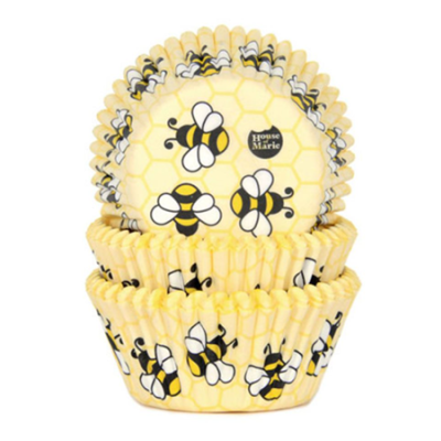 Pappbecher mit Bienenmotiv, 48 Stück