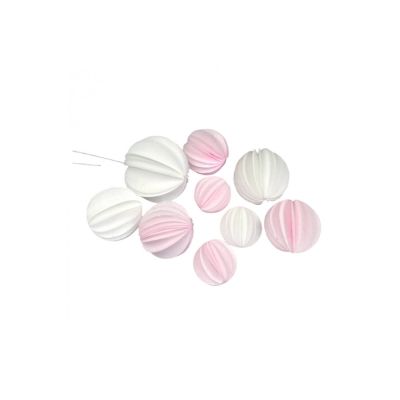 Zápich Wafer fans white-pink
