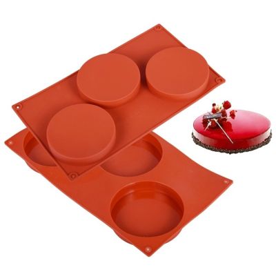 Forma silikon kruhy hladké pr. 10 cm 3 ks