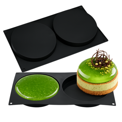 Silikon-Kreisform für 2 Stück, 14 cm